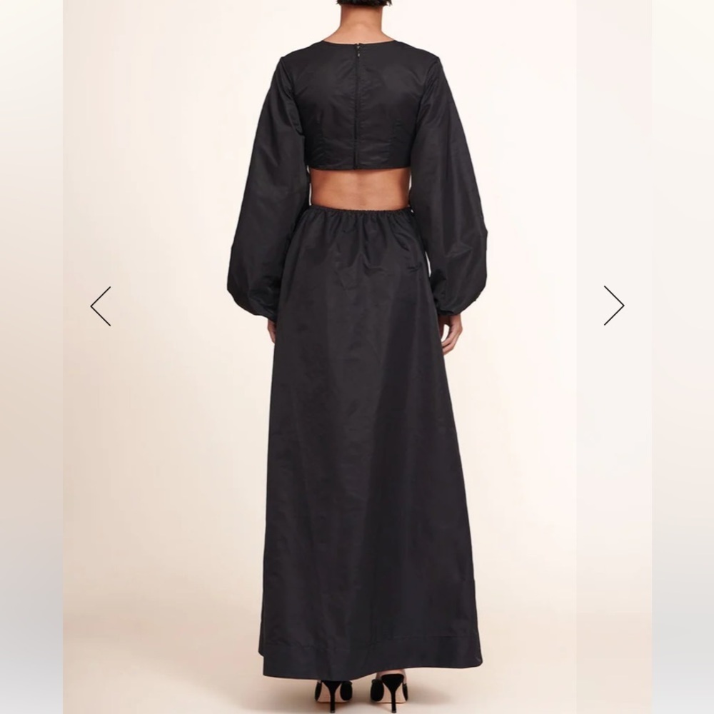 STAUD Ivy Maxi Dress In Black Small NWT - Picture 3 of 11